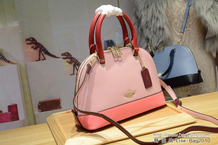 COACH蔻馳 蔻馳原單 全皮貝殼包 37249 容量大 簡單實用 手提斜挎包  Chz1115